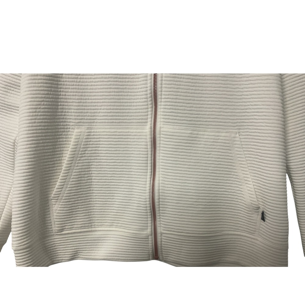 Skechers‎ California Comfort White Ribbed Full Zip Jacket Women's Size L - Picture 5 of 7